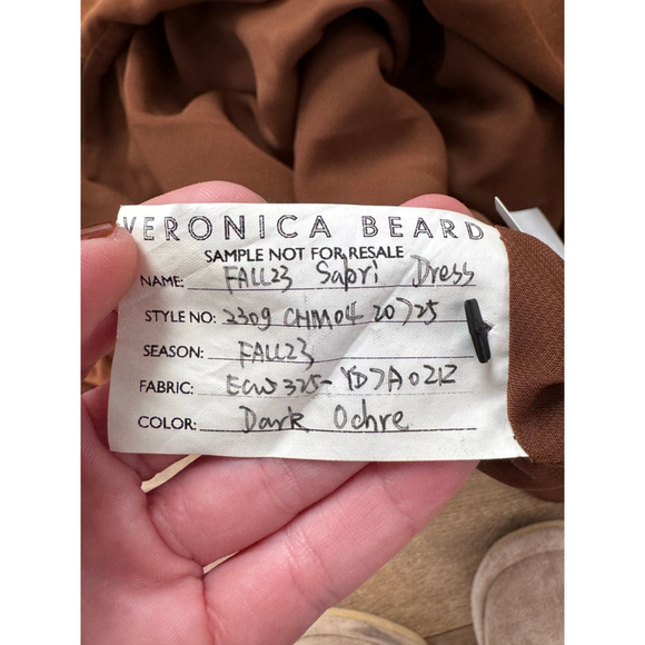 Women's Veronica Beard Long Sleeve Dress Brown Size 2 - Picture 10 of 10